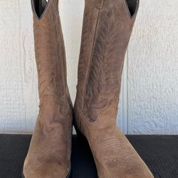 Men’s Diamond J leather Cowboy boots -  Size 10.5 D