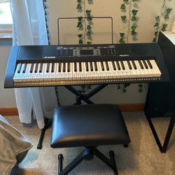 Alesis Piano Keyboard With Stool