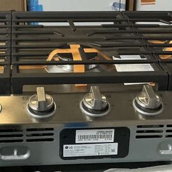 New LG Gas Cooktop In Stainless Steel With 5 Burners  And EasyClean