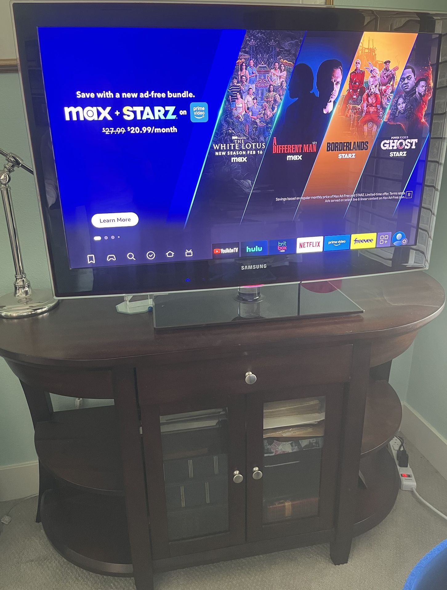 Excellent Condition! TV Console/Accent table- Dark Brown