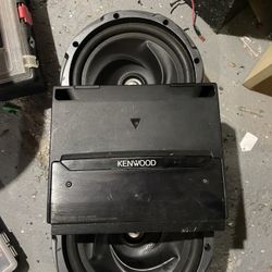 2 10 Inches. 1200 Watts. Kenwood  And Amp 