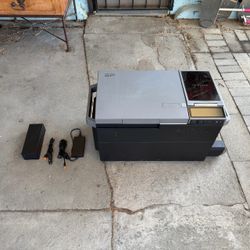 Ecoflow Glacier Fridge Portable Camping Freezer Combo - Dual Zone w/ Ice Maker & Battery - Solar Input - Wheels - Car & Wall Plug