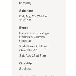 Cardinals/ Raiders Game
