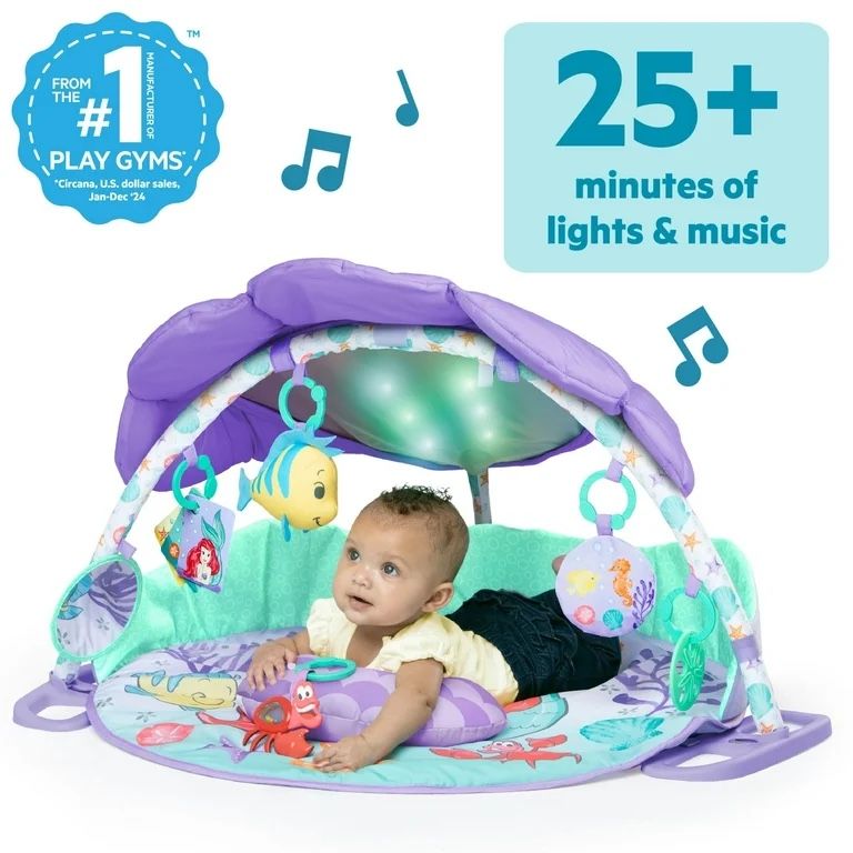 ***New in Box**** Bright Starts Disney Baby The Little Mermaid Activity Gym With Tummy Mat 