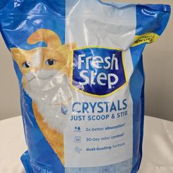 Fresh Step Crystals Cat Litter, Scented, 8 Lbs