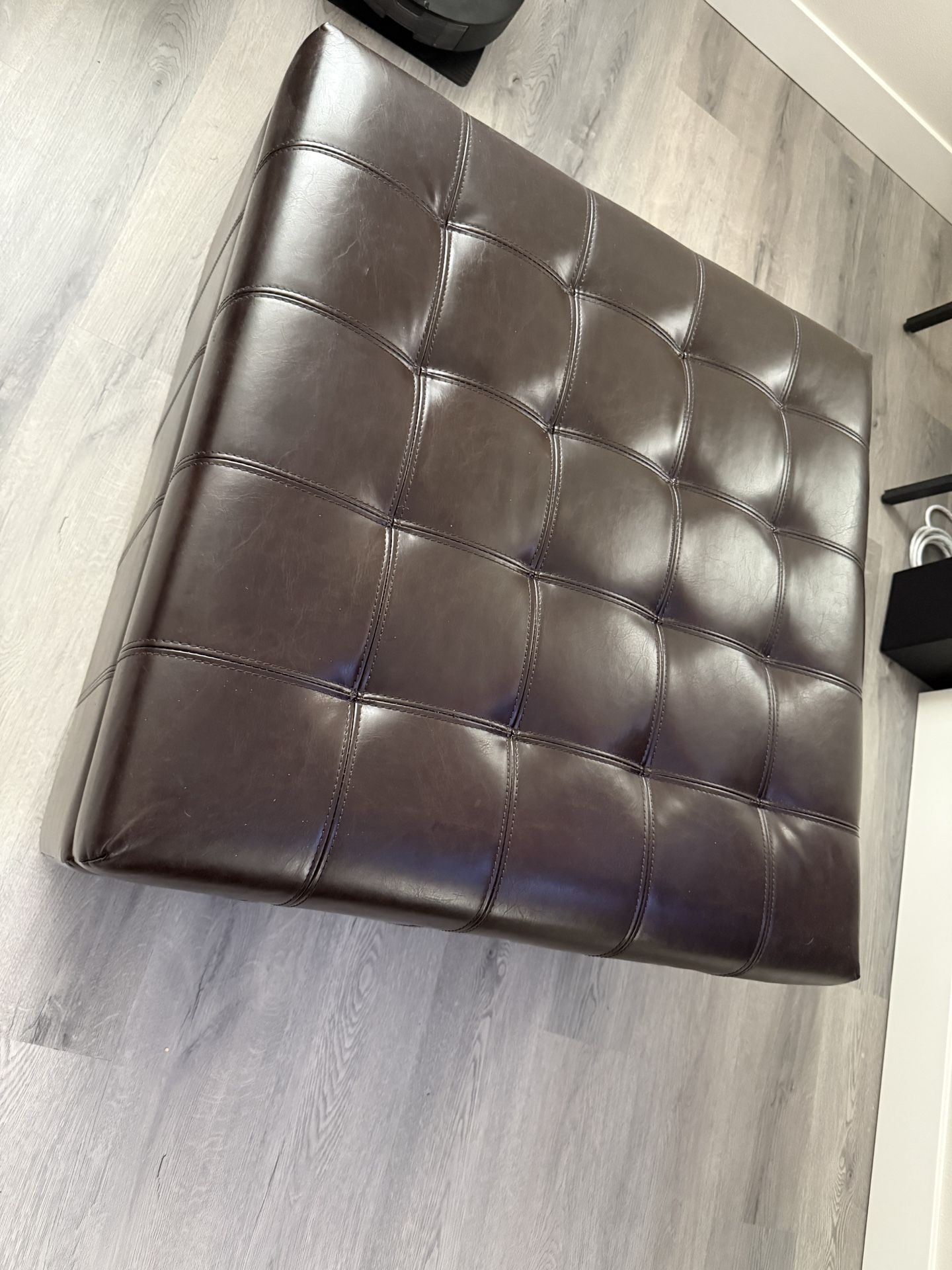 Brown Ottoman With Storage