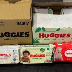Huggies Full Box 10 Pck For 15$