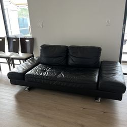 Sofa Black Leather  Free