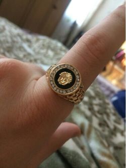 Gold plated cz Diamond size 10