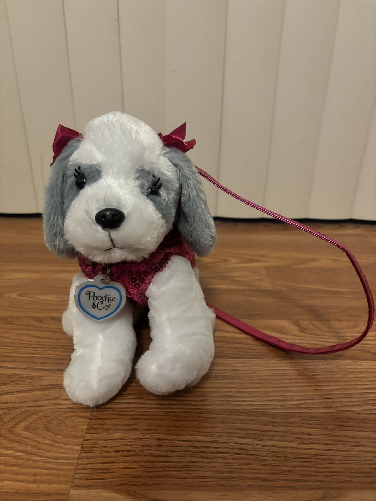 Dog Puppy Plush Purse Leash Bag Toy