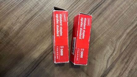 Free 2 boxes of standard staples.