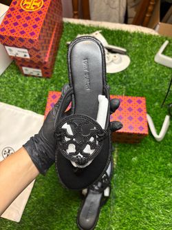 Tory Burch Black Miller Sandal Flip Flop