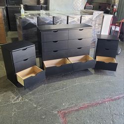 Black Dresser Set,cajonera, Buros