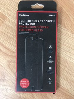 Tempered glass screen protector for iPhone 8+, 7+, 6+, 6s+