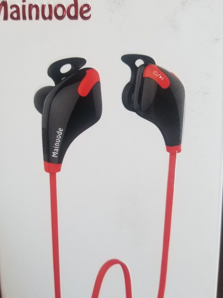 Mainuode Bluetooth Headphones.M1 Ultralight In Ear Steroe Wireless Earphones.100 Feet Calling Distan