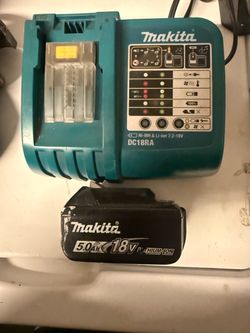 Makita drill and battery
