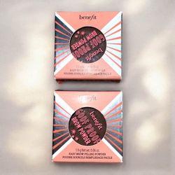 Authentic Benefit brow powder $20each/cada uno firm in WarmMediumBrown & WarmDeepBrown