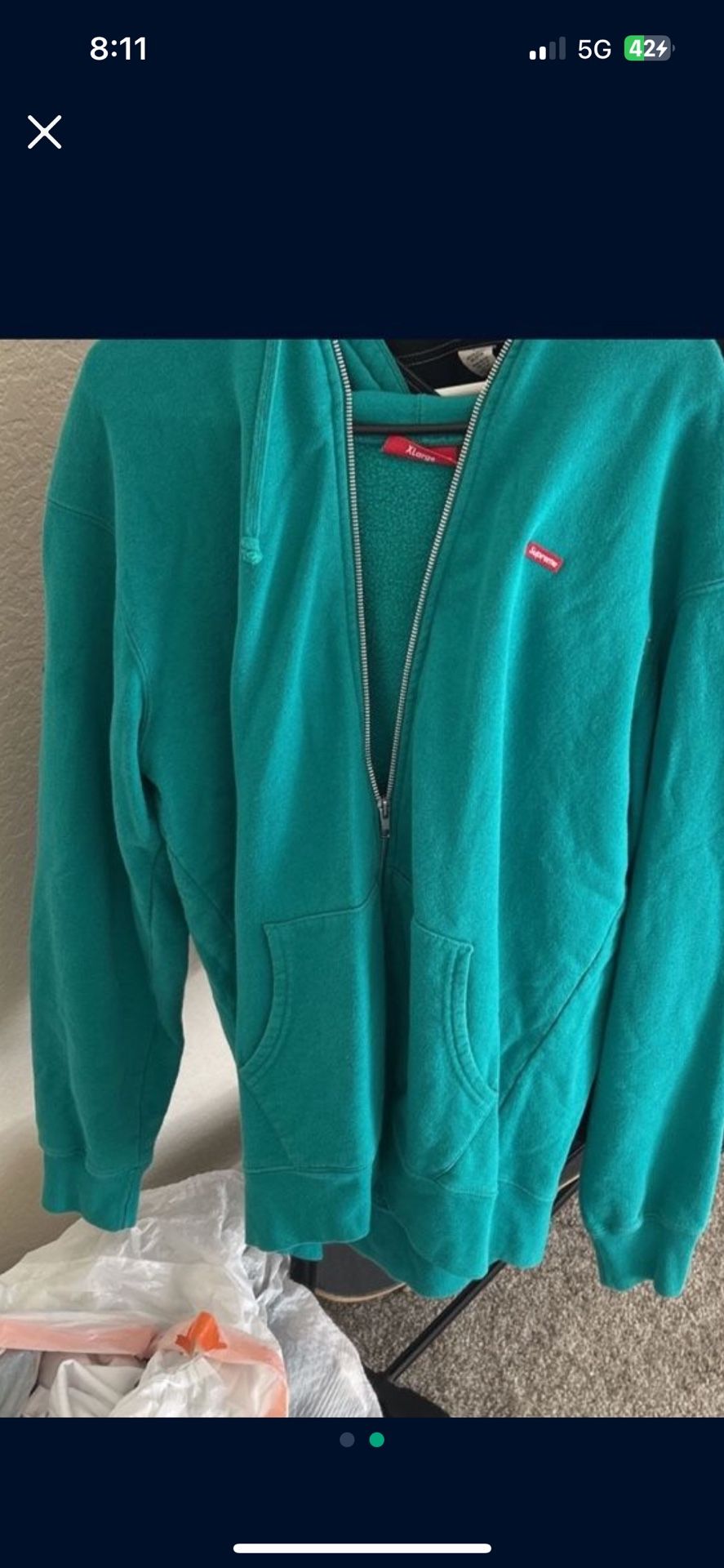Supreme Small Box Logo Zip Up