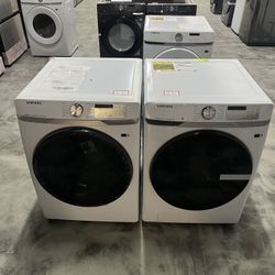 Brand New 😱Samsung front load white laundry set 