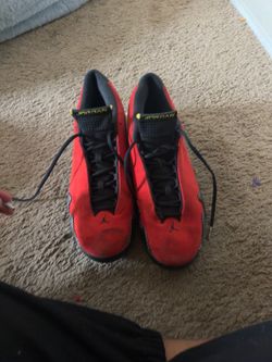 Air Jordan 14 Ferrari – Size 12 (need to sell asap)