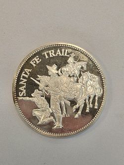 1971 Santa Fe Trail 150th Anniversary Sterling Silver Medal