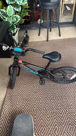 Hotrock Kids Specialized BMX Bike Black Blue Orange