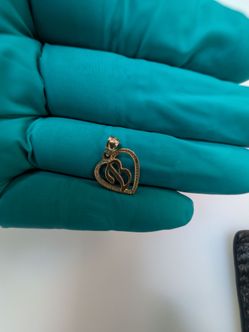 Gold-Tone Heart Pendant 14K gold
