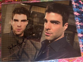 Autograph photo of Zachary Quinto