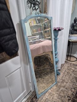 54"  Antique Coastal Cute Mermaid Style Mirror