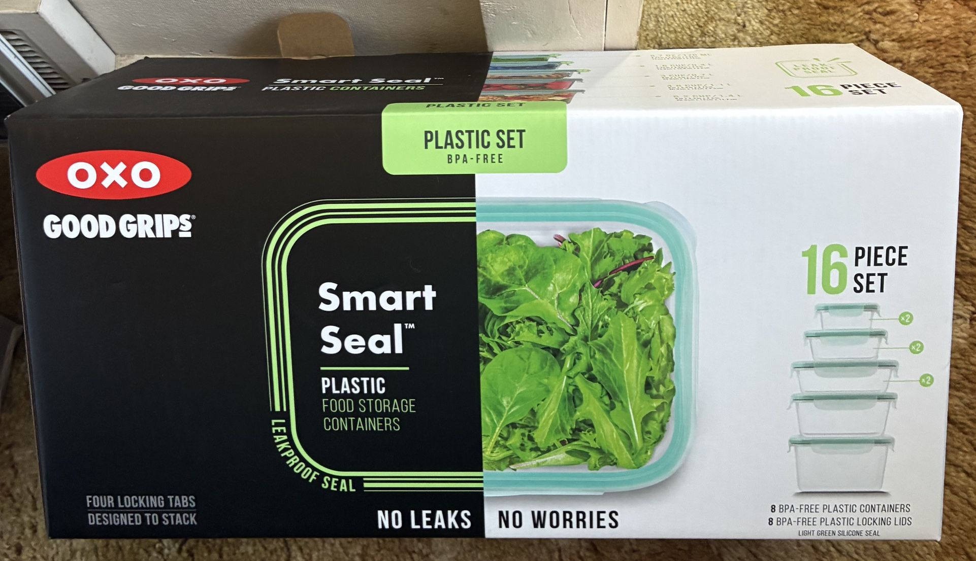 16 Pc storage container with lids