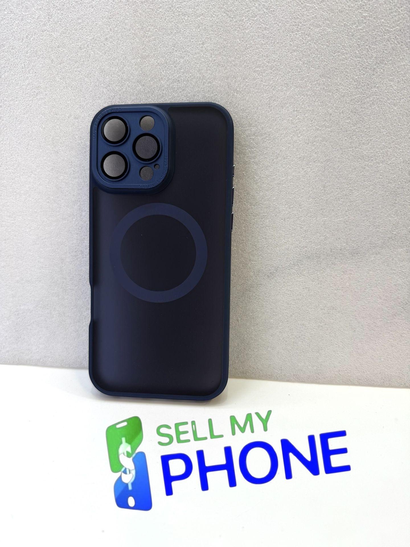 iPhone 16 Pro Max Blue MagSafe Case With Camera Protectors