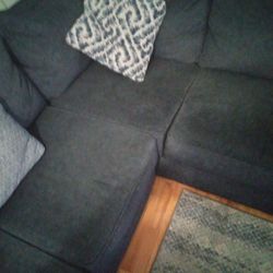 Broyhill Navy Blue Couch