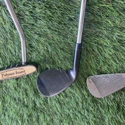 $20 Each Golf Clubs Knight Putter Dunlop Sand Wedge Spalding 3 Iron