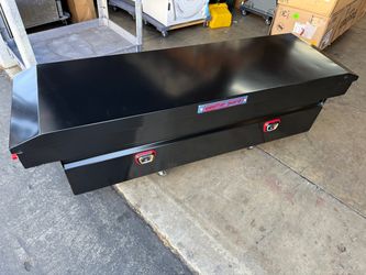 Weather Guard Model 126-5-04 Saddle Truck Box, Steel, for Full Size Trucks, Standard Profile, Gloss Black, 11.0 cu ft Capacity#1