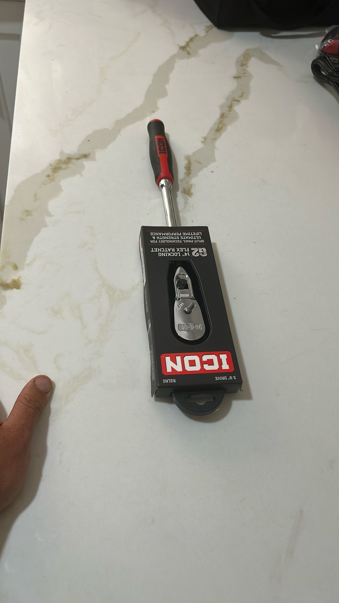 Icon R2LKG 3/8 G2 14" Locking Flex head Ratchet