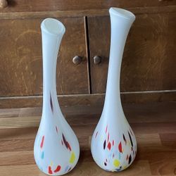 Matching Hand Blown Vases  $85 New With Tags