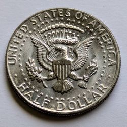 1974 John F Kennedy JFK half dollar DDR double die reverse mint error coin