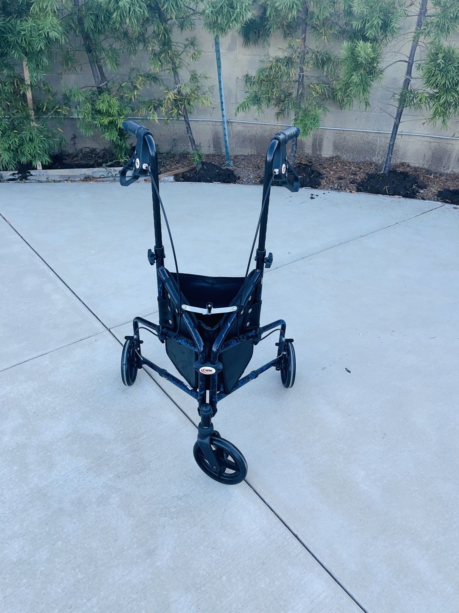 3 Wheel Adult Foldable Walker Stroller  Wheelchair