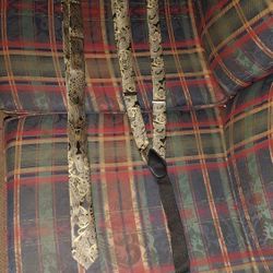 Epoint Men's Fashion Paisley Silk For BF and hubby's Suspender Skinny Tie Set