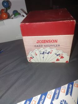 Vintage card shuffler