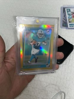 2021 Panini Donruss Rated Rookie Jaylen Waddle #263 (RC) Gold Press Proof