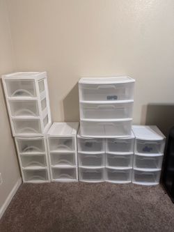 7 Three Drawer Storage containers