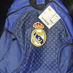 Real Madrid C.F. Double Zipper 16.5" Backpack 
