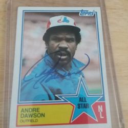 Autograph Andre Dawson
