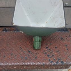 Antique Porcelain Enamel Worklight Shade