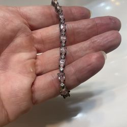 Pink Cubic Zirconium Bracelet