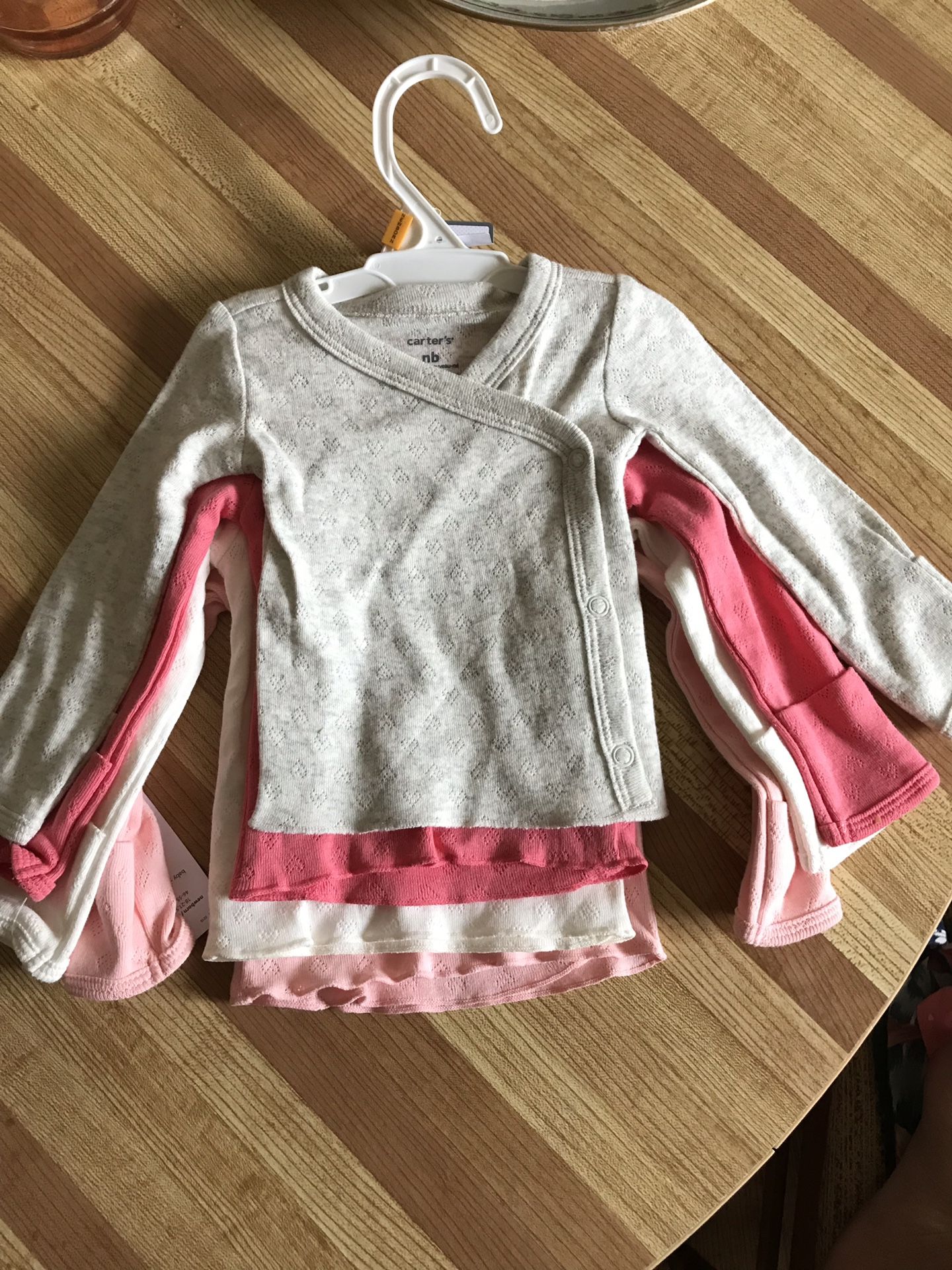 Newborn Baby Girl Carter Clothes Long Sleeve Shirt