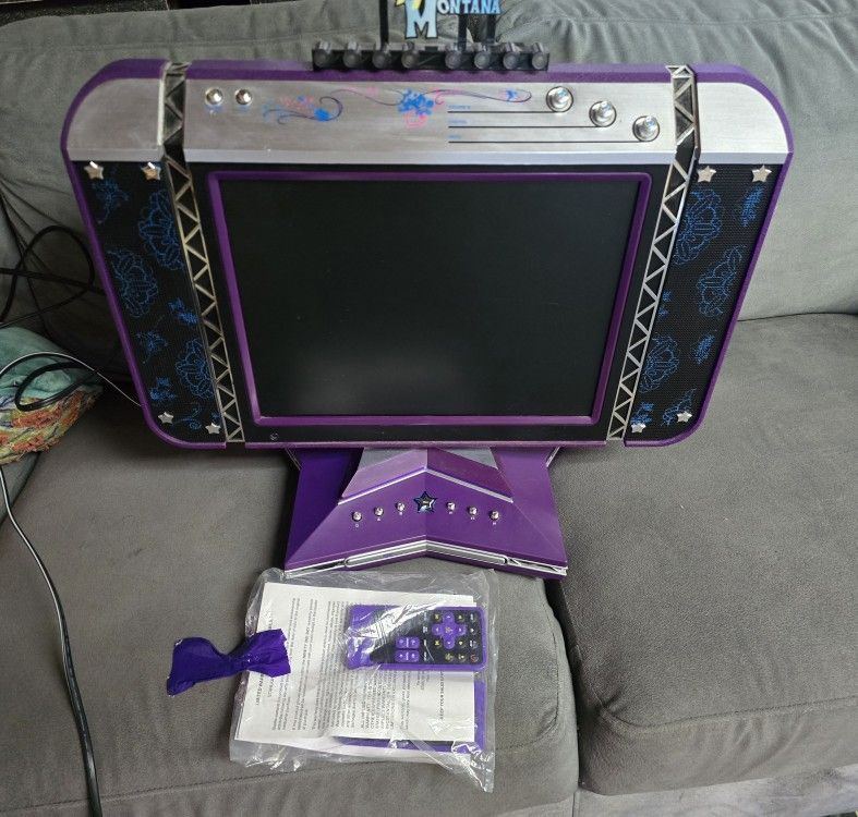 Disney Hannah Montana collectible TV, LCD 15''  Hannah Montana TV + DVD PLAYER
