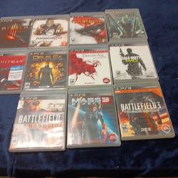 Playstation  3 Games 5.00 Each.