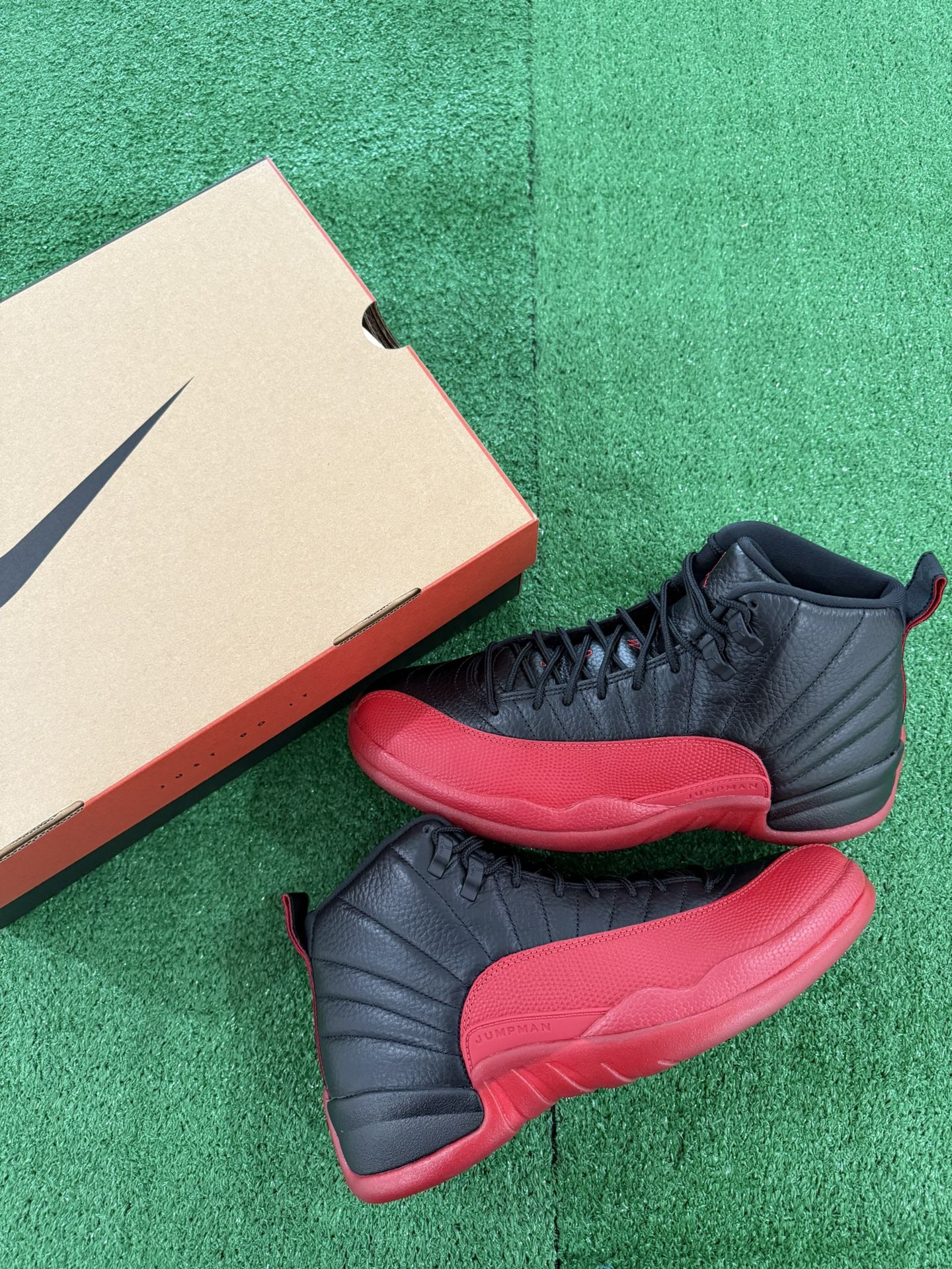 Jordan 12 Flu Game Multiple Sizes